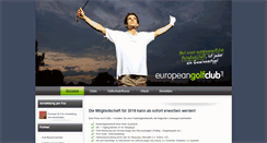 Desktop Screenshot of europeangolfclub.net
