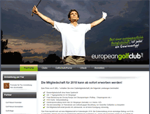 Tablet Screenshot of europeangolfclub.net